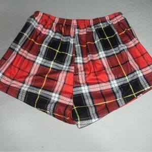 Black/red pajama shorts